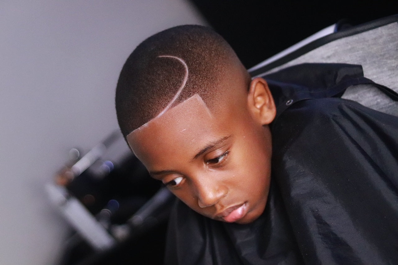 children's haircut.