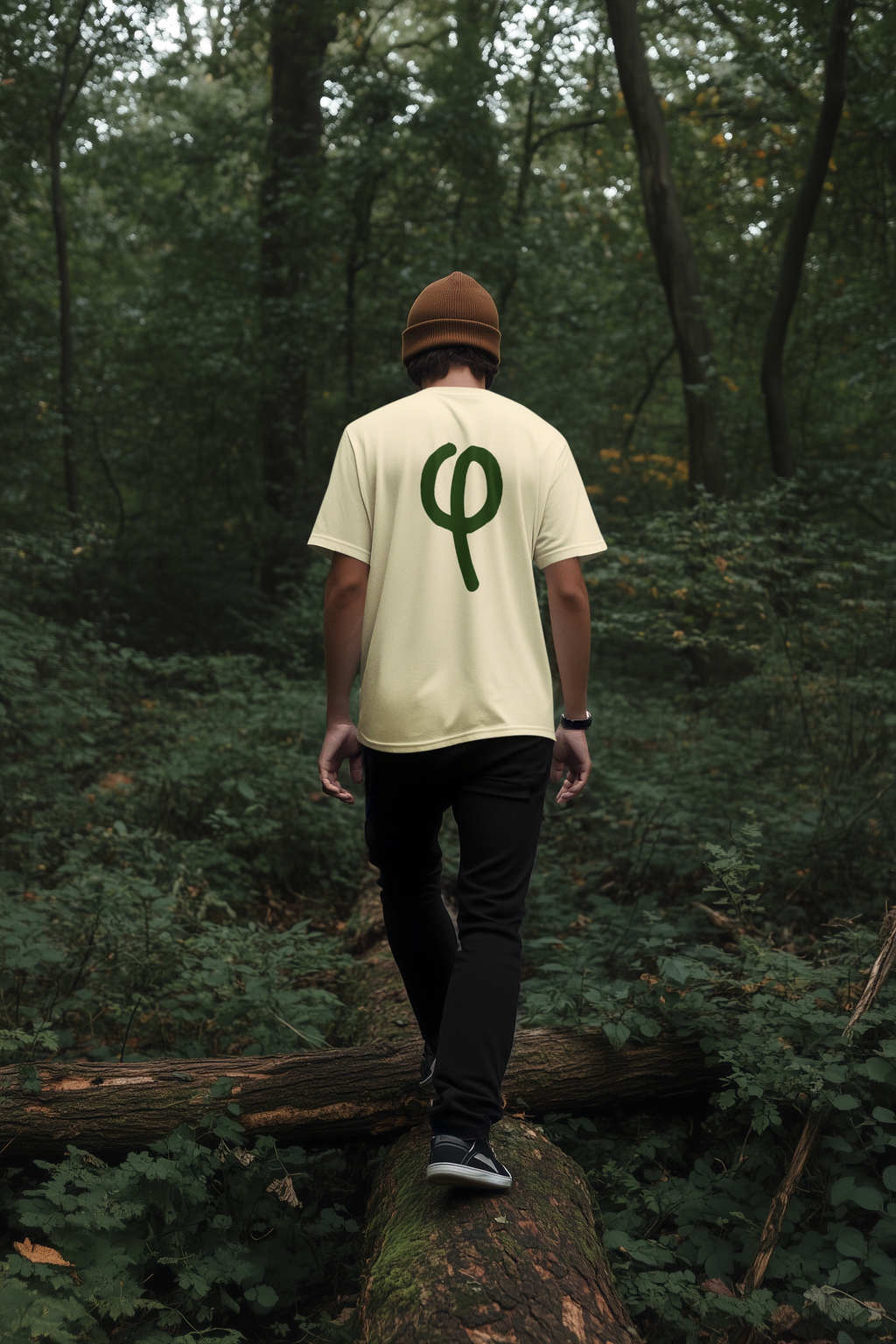 statement cotton shirt "yr 1 spring."