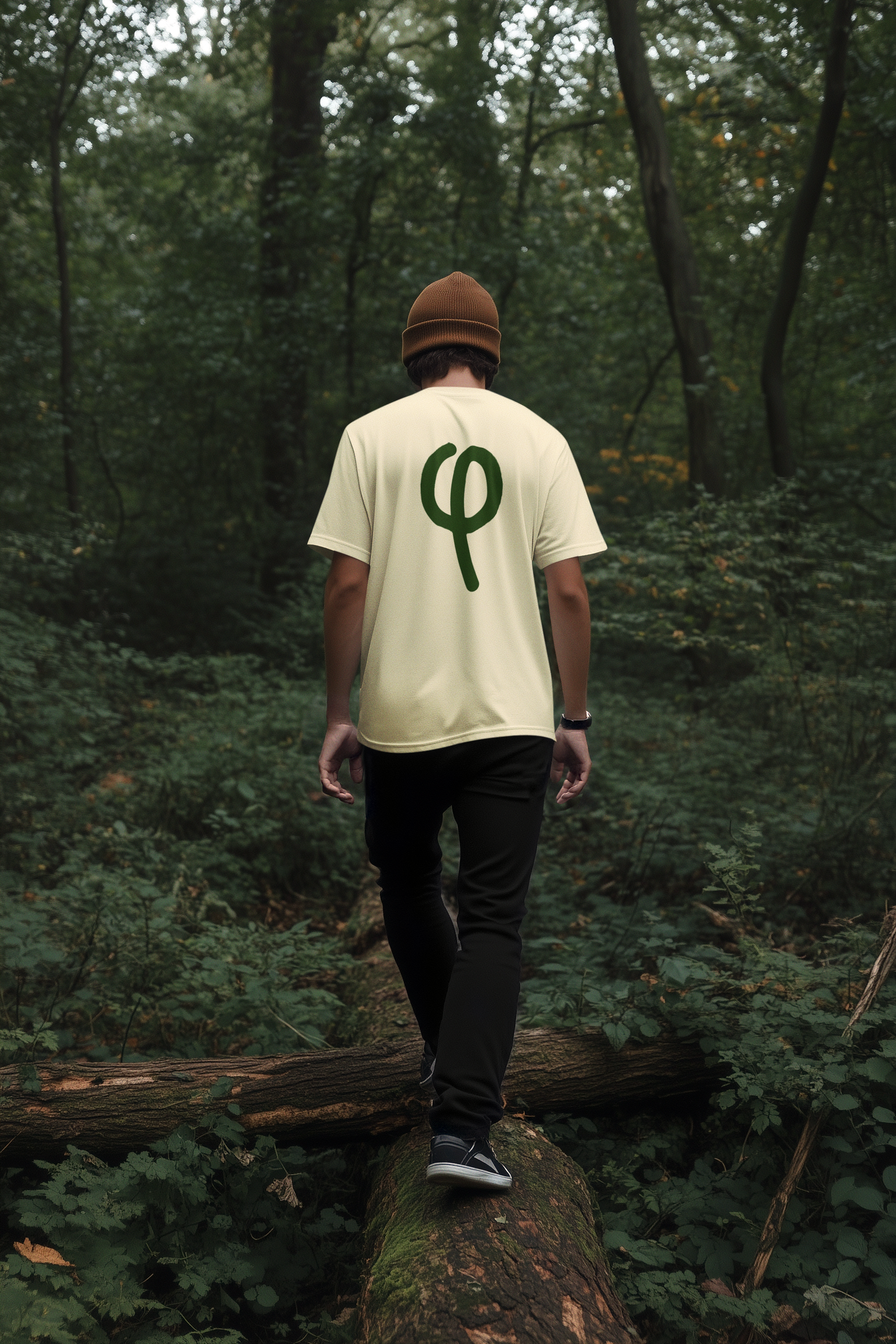 statement cotton shirt "yr 1 spring."